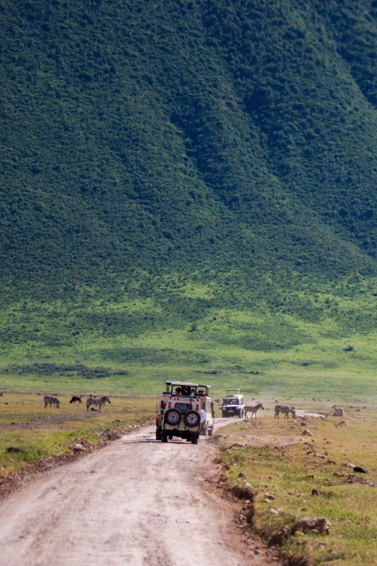 Ngorongoro Crater aerial view, Tanzania
